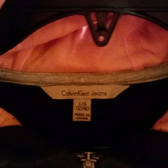 Calvin Klein Jeans Girl's Hooded Sweatshirt - Picture 4 of 5